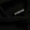 Black Cotton Logo Hooded Pullover Sweatshirt Sweater - Image 6