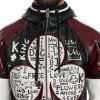 Black Bordeaux Hooded Leather DG King of Love Jacket - Image 2