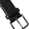 Black Blue Logo Silver Metal Buckle Belt - Image 2