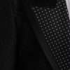 Black Silver Silk Single Breasted Coat Blazer - Image 7