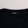 Elegant Blue V-Neck Sweater - Image 5