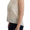 Beige Sleeveless Modal Top - Elevated Basics - Image 2