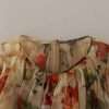 Beige Floral Sleeveless Round Neck Mini Dress - Image 7