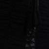 Black Cold Shoulder Stretch Tulle Midi Dress - Image 8