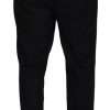 Black Jogger Jogging Wool Pants - Image 4