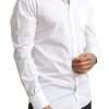 White GOLD Formal Cotton Tuxedo Dress Shirt - Image 2