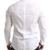 White GOLD Formal Cotton Tuxedo Dress Shirt - Image 6