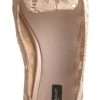 Beige Floral Lace Loafers Flats Shoes - Image 7