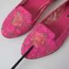 Pink Taormina Lace Slip On Flats Shoes - Image 2