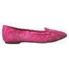 Pink Taormina Lace Slip On Flats Shoes - Image 6