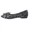 Gray Black Lace Crystal Ballet Loafers Shoes - Image 2
