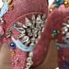 Pink Embellished Fur Mary Jane Pumps Shoes - Image 4