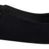 Black Flats Crystal Slingback Charmeuse Shoes - Image 2