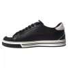 Black Leather Crown Milano Men Sneakers Shoes - Image 6