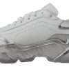 White Silver Leather Daymaster Sneakers Shoes - Image 2