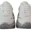 White Silver Leather Daymaster Sneakers Shoes - Image 8