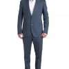 Blue 2 Piece Single Breasted NAPOLI Suit - Image 2
