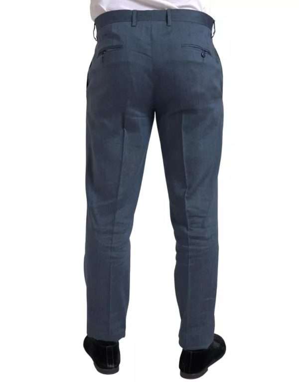Blue 2 Piece Single Breasted NAPOLI Suit - Image 4