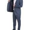 Blue 2 Piece Single Breasted NAPOLI Suit - Image 6