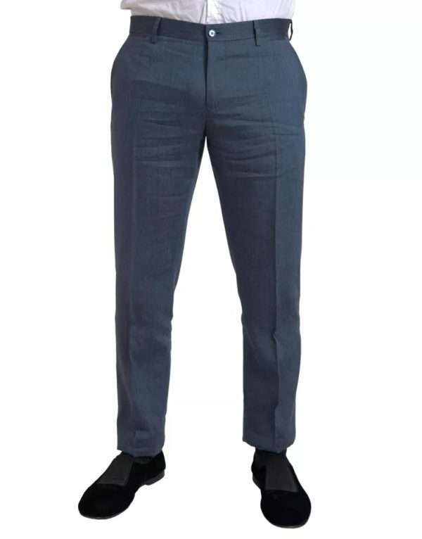 Blue 2 Piece Single Breasted NAPOLI Suit - Image 7