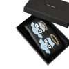 Black Blue Leather #DGFAMILY Zipper Continental Men Wallet - Image 8