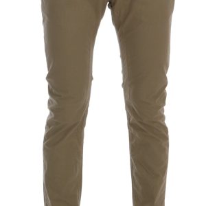 Beige Slim Fit Chinos for Sophisticated Style