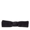 Dark Gray Silk Adjustable Neck Men Bow Tie - Image 5
