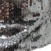Silver Sequined Nylon Bucket Hat Men - Image 4