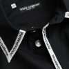 Black Collared Long Sleeve Cotton Casual Shirt - Image 7