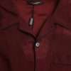 Maroon Crown Jacquard Silk Long Sleeve Shirt - Image 6
