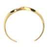Arched Wing Cuff Skyfall Gold CZ 925 Bracelet - Image 2