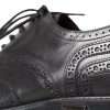 Black Leather Oxford Wingtip Formal Men Shoes - Image 8