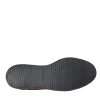 Black Woven Goat Leather Lace Up Derby Shoes - Image 6