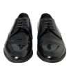 Black Patent Leather Derby Formal Dress Shoes - Image 2