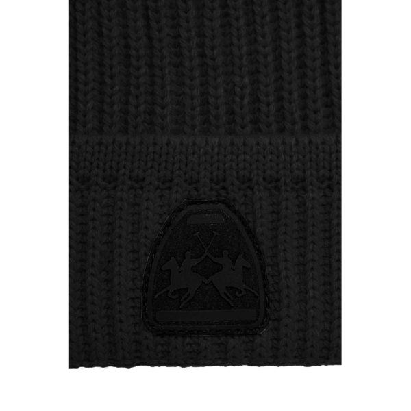Black Acrylic Men Beanie - Image 3