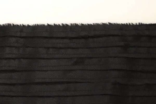 Black Silk Womens Waist Cummerbund - Image 3