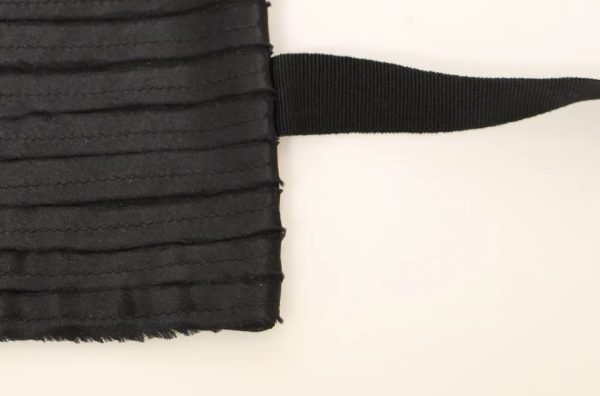 Black Silk Womens Waist Cummerbund - Image 5