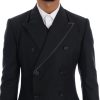 Elegant Gray Double Breasted Wool Suit - Image 4
