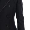 Elegant Gray Double Breasted Wool Suit - Image 5