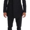 Elegant Gray Double Breasted Wool Suit - Image 6