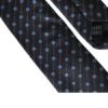 Black Blue Polka Dot Silk Adjustable Men Tie - Image 4
