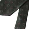 Dark Gray 100% Silk Fantasy Adjustable Men Tie - Image 6