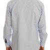 Light Blue Cotton Dress Shirt - Image 3