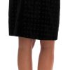 Baroque Embroidered Velvet Pencil Skirt - Image 3