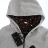 Elegant Gray Hooded Cotton Sweatsuit - Image 6
