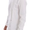 Elegant White Slim-Fit Cotton Shirt - Image 2