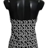 Black DG Mania Print Sleeveless Swimwear - Image 2