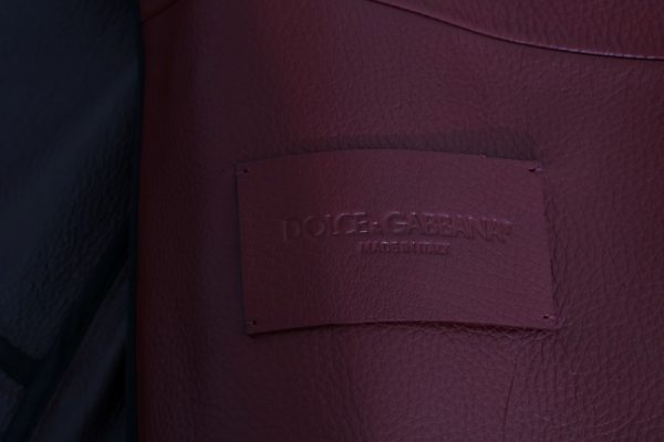 Radiant Red Leather Biker Motorcycle Jacket - Image 7