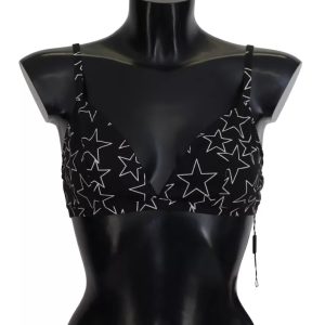 Black Millennials Star Non Wire Cotton Bra Underwear