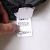 Dark Gray Wool Viscose Foulard Patterned Scarf - Image 5